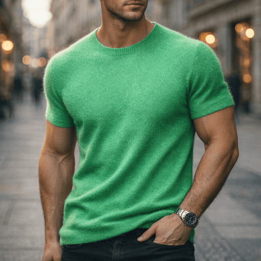 Camiseta de Cachemira Cassian - Suave Camiseta