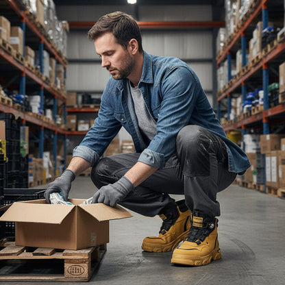 Zapatos de Trabajo para Hombre con Hebilla Pivotante - Uso Exterior Duradero