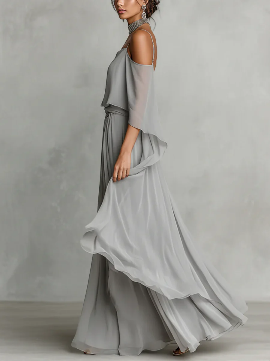 Isabela — Conjunto de Cami de Chiffon y Pantalones de Pierna Ancha