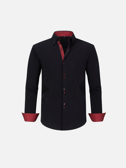 Camisa de Estiramiento Cuatro Vías — Contraste a Juego de Color