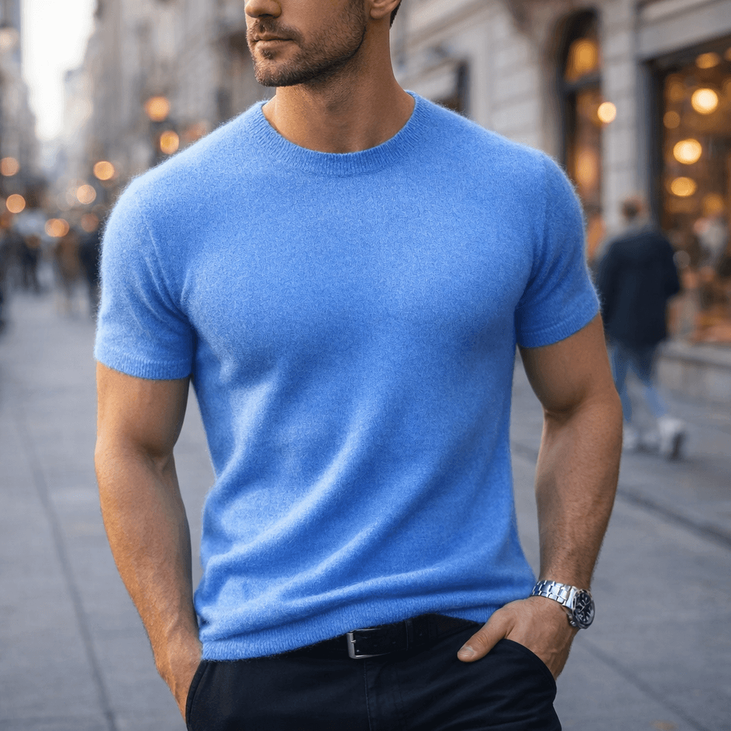 Camiseta de Cachemira Cassian - Suave Camiseta
