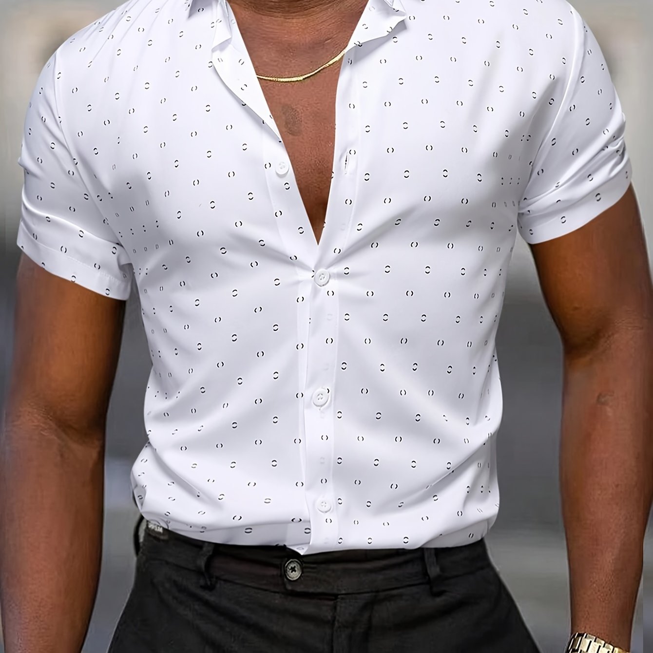 GIULIO - Ligera Camisa de Verano con Estampado