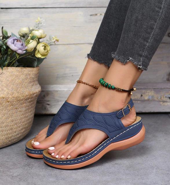 ComfortoFit - Elegantes Sandalias Planas para Mujeres Oxford