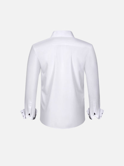 Camisa de Estiramiento Cuatro Vías — Contraste a Juego de Color