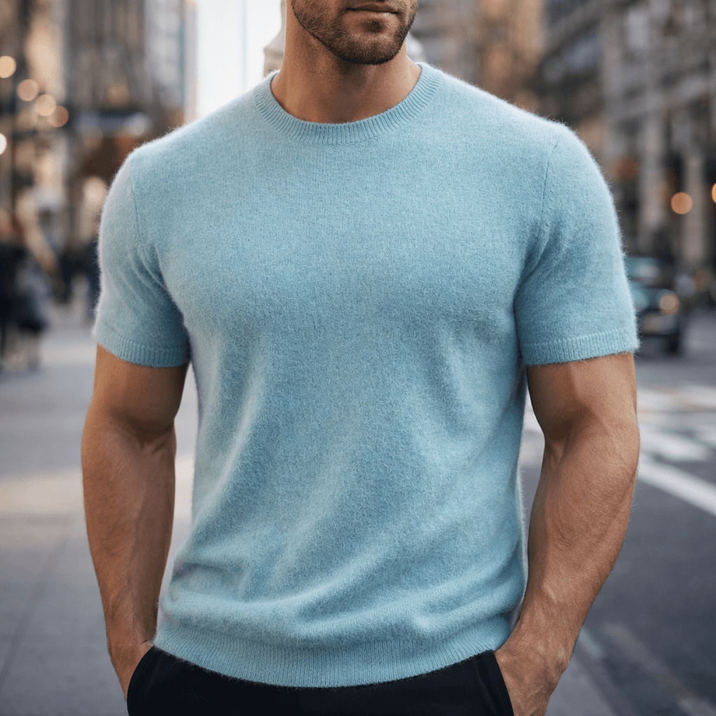 Camiseta de Cachemira Cassian - Suave Camiseta