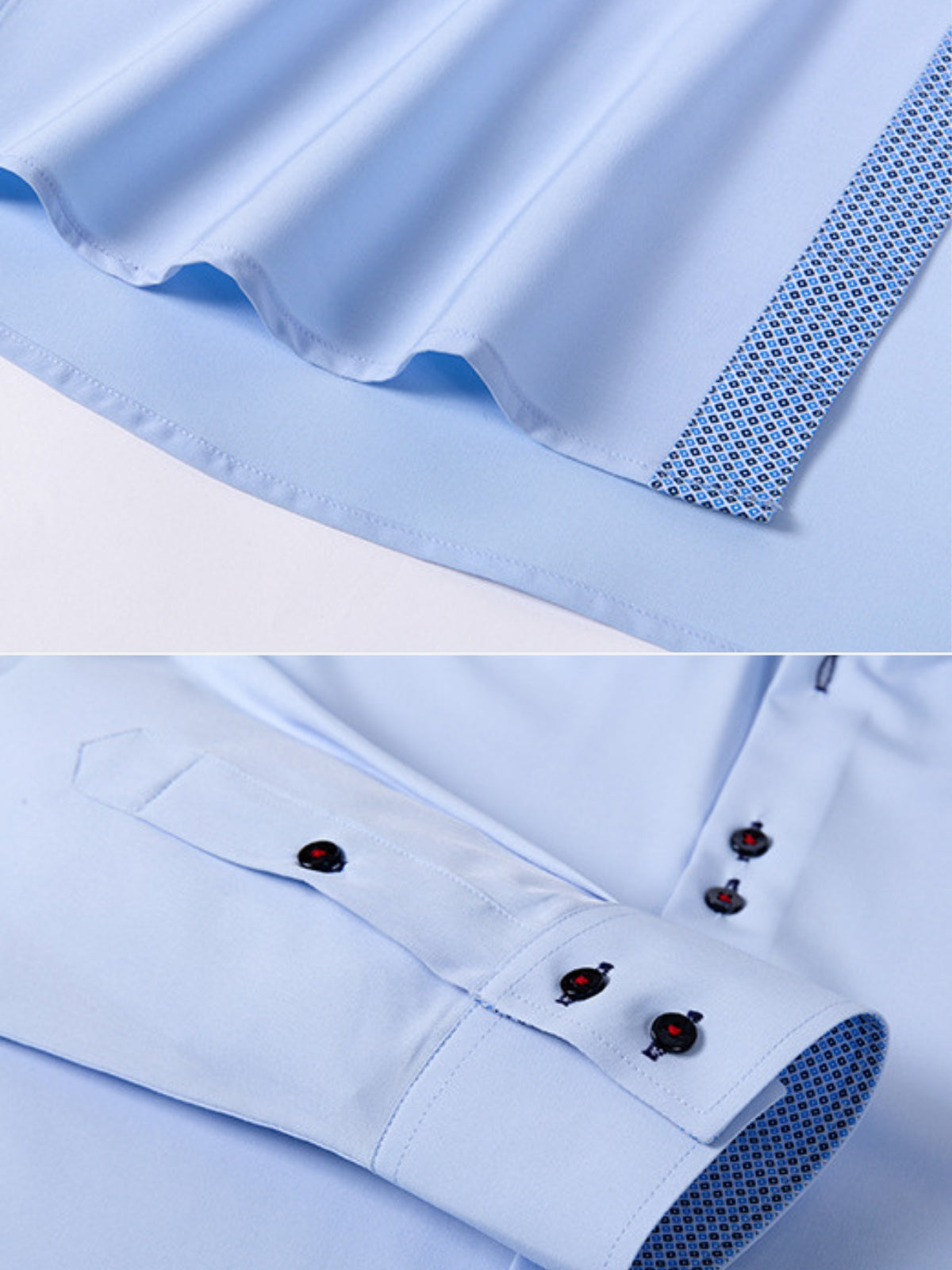 Camisa de Estiramiento Cuatro Vías — Contraste a Juego de Color