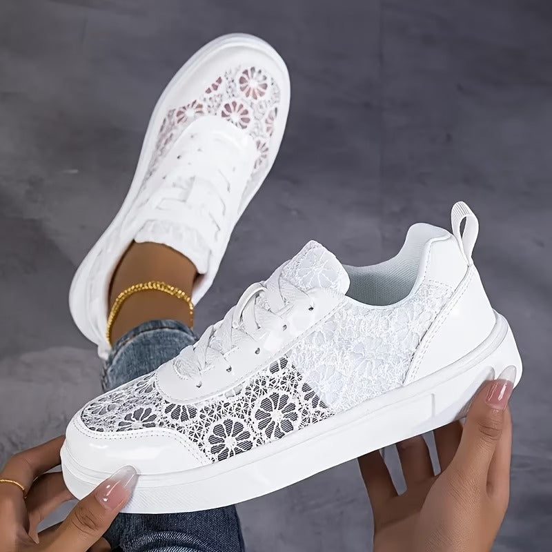 Zapatillas deportivas de malla para mujeres - Cómodas para uso diario