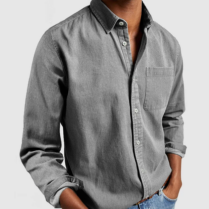 Camisa Cómoda para Hombre — Ajuste Relajado con Botones