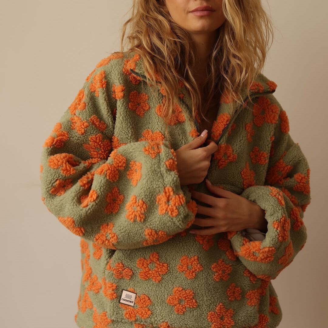 Daisy - Suave Sudadera de Forro Polar con Manga Larga