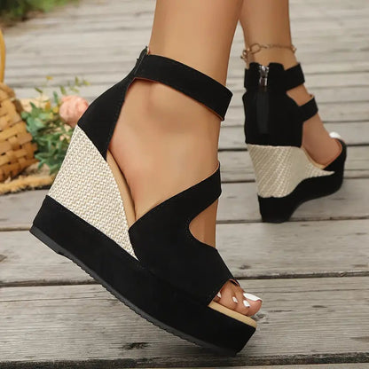 Valencia - Elegante Sandalias de cuña