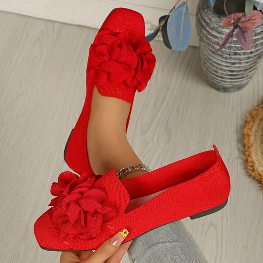 Zapatos Mary Jane Florales para Mujer - Cómodos con Tacón Plano