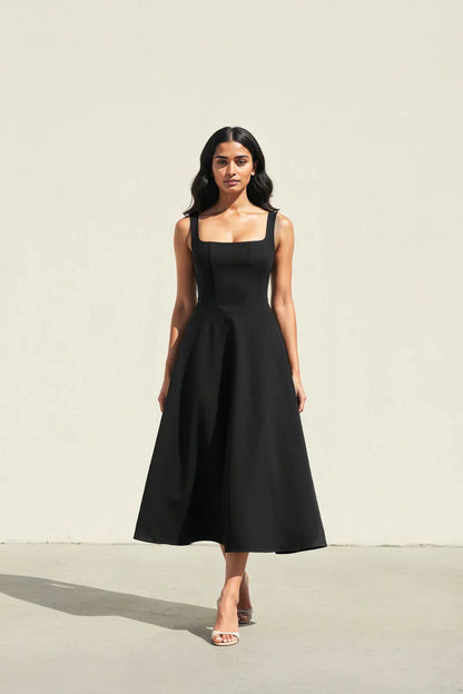 Gracen — Vestido Midi Fluido para Mujeres