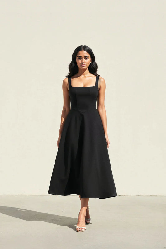 Gracen — Vestido Midi Fluido para Mujeres