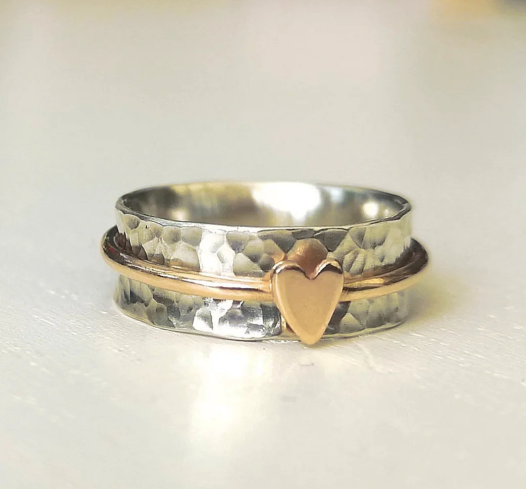 Herz — Anillo de Corazón de Plata