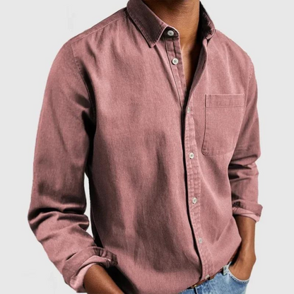 Camisa Cómoda para Hombre — Ajuste Relajado con Botones