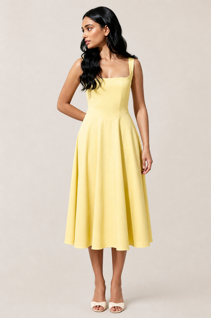 Gracen — Vestido Midi Fluido para Mujeres