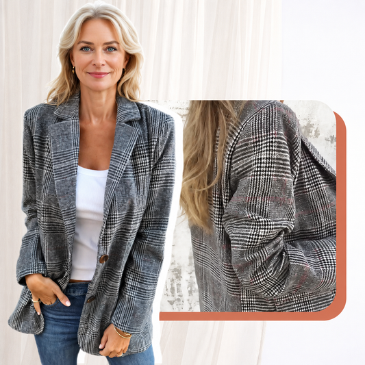 Clarendon  —  Blazer de solapa a medida con cuadros