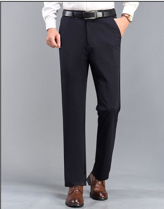 Pantalones Formales Estructurados Slim Fit Clásicos