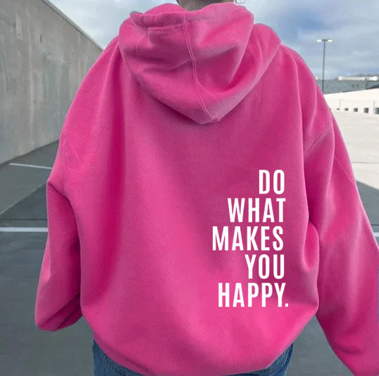 Sudadera con Capucha “Haz lo que te hace feliz” Lunira