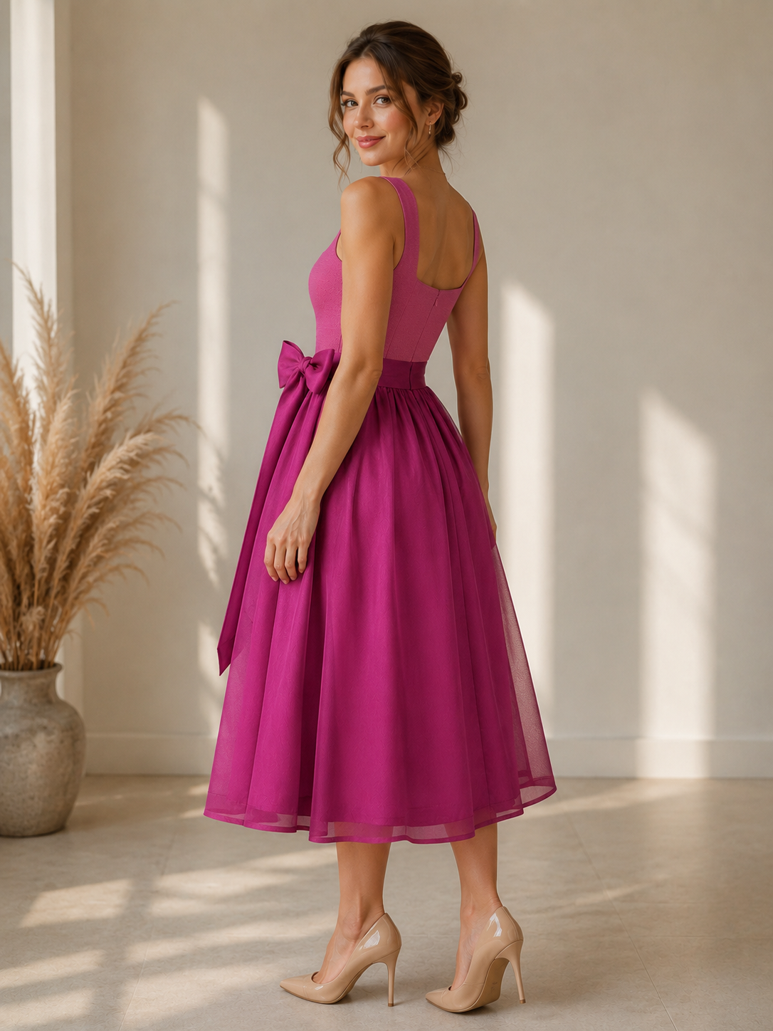 Camille — Dirndl Berry en Longitud Mini