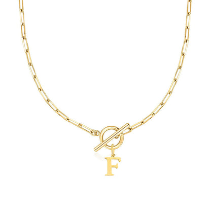 Collar Inicial — Cadena de Clip de Papel