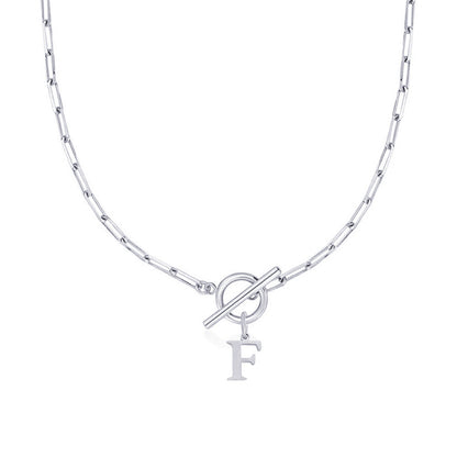 Collar Inicial — Cadena de Clip de Papel