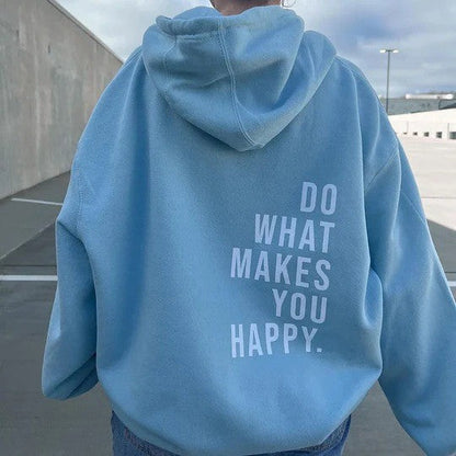 Sudadera con Capucha “Haz lo que te hace feliz” Lunira