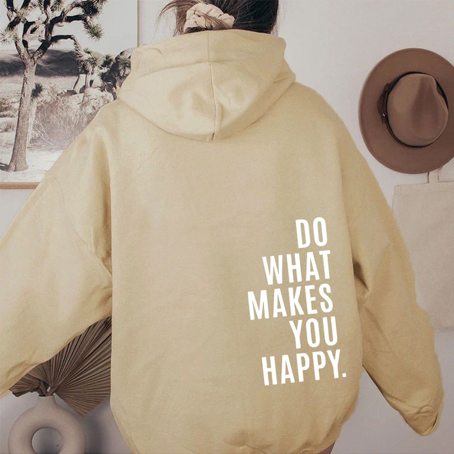 Sudadera con Capucha “Haz lo que te hace feliz” Lunira