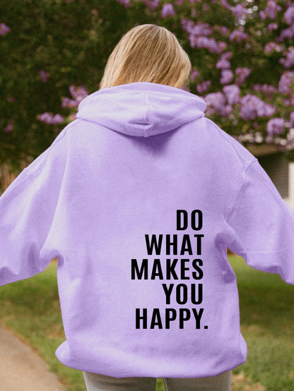 Sudadera con Capucha “Haz lo que te hace feliz” Lunira