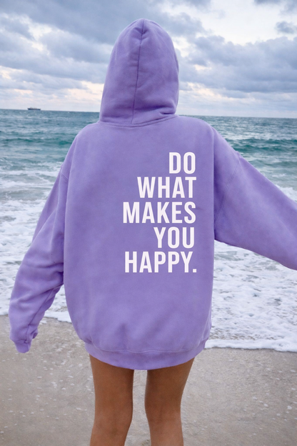 Sudadera con Capucha “Haz lo que te hace feliz” Lunira