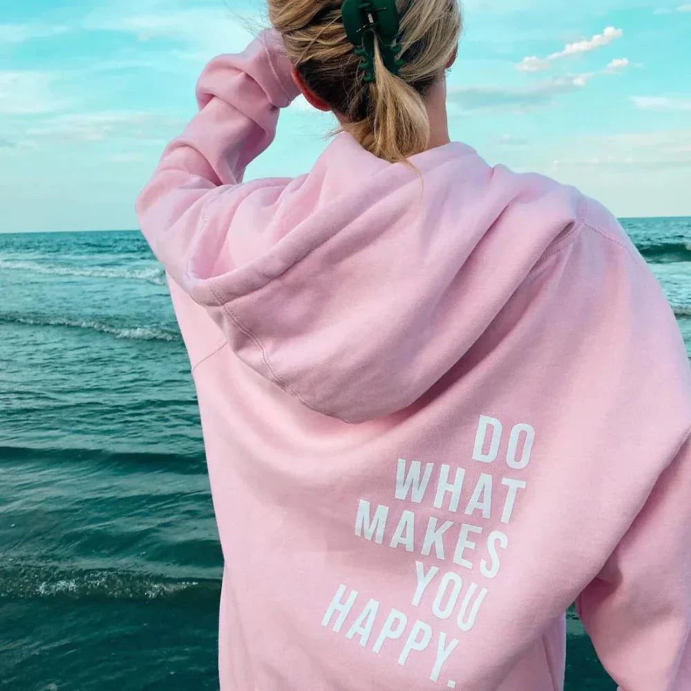 Sudadera con Capucha “Haz lo que te hace feliz” Lunira