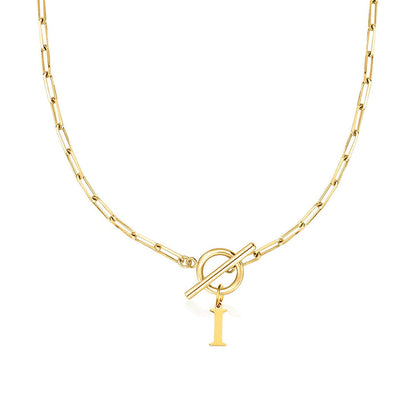 Collar Inicial — Cadena de Clip de Papel