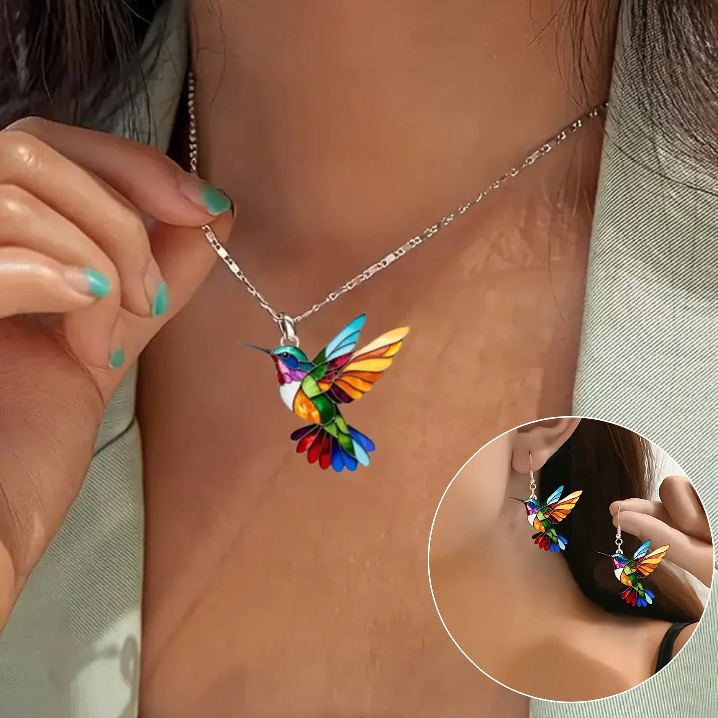 Collar Colibrí - Joyería Única Duradera