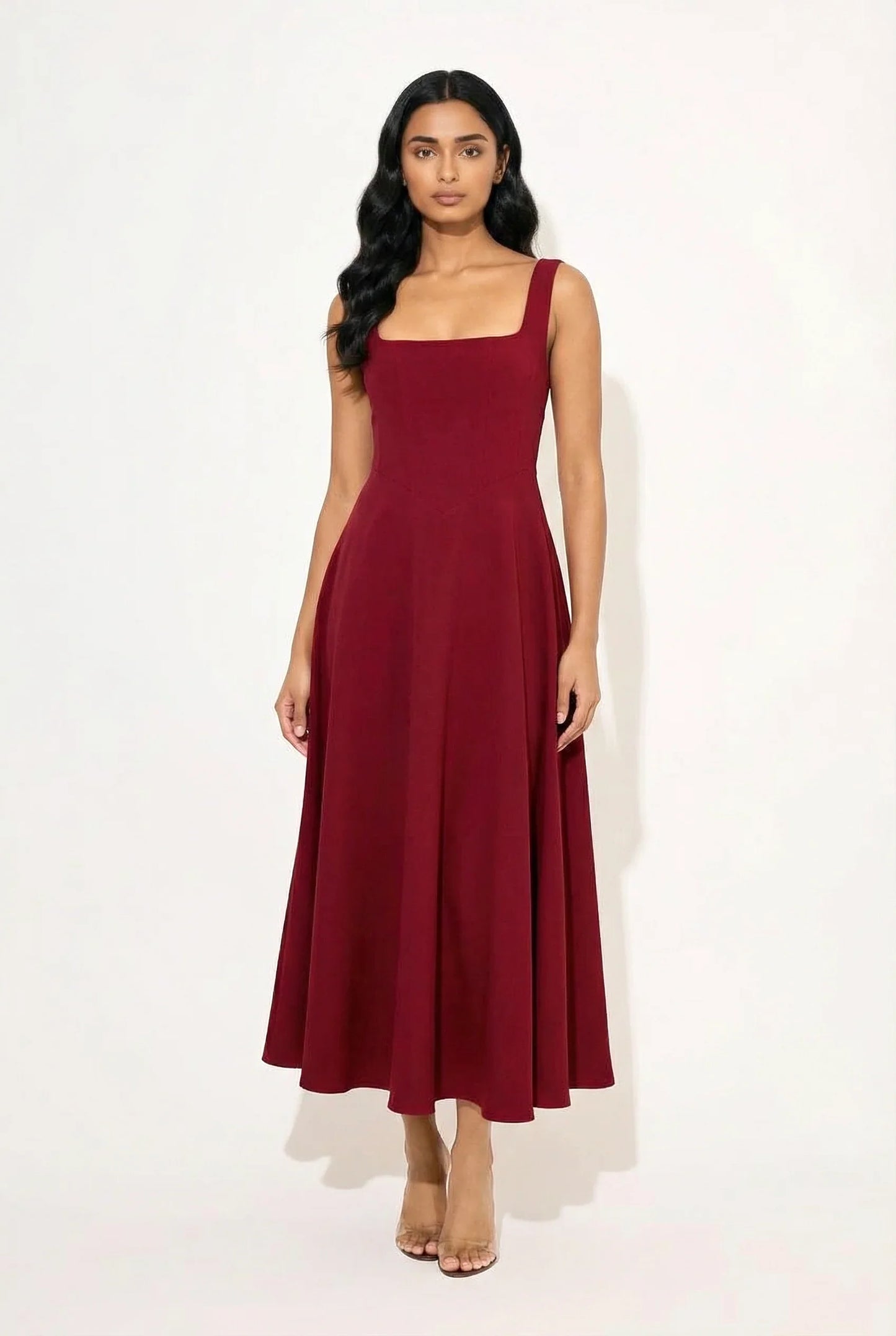 Gracen — Vestido Midi Fluido para Mujeres