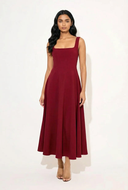 Gracen — Vestido Midi Fluido para Mujeres