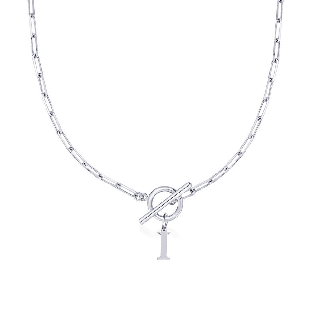 Collar Inicial — Cadena de Clip de Papel