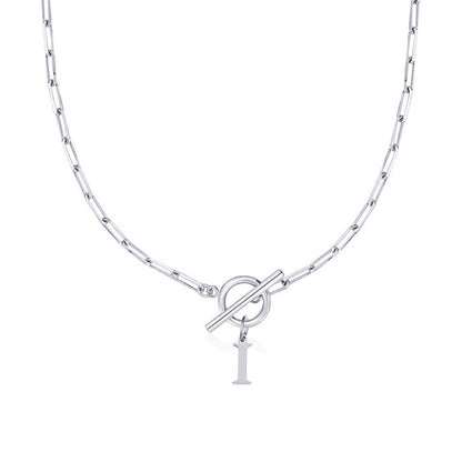 Collar Inicial — Cadena de Clip de Papel