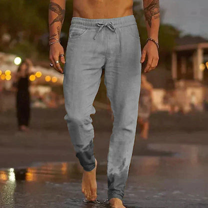 Rivello — Pantalones de Playa de Lino