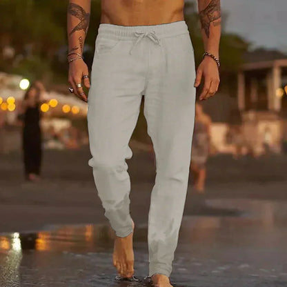 Rivello — Pantalones de Playa de Lino