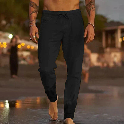 Rivello — Pantalones de Playa de Lino