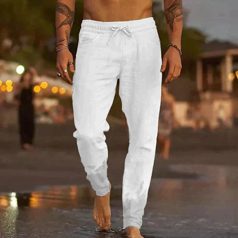 Pantalones de Playa de Lino – Confort Transpirable