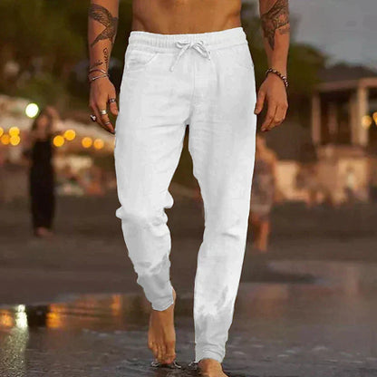 Rivello — Pantalones de Playa de Lino