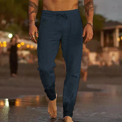 Rivello — Pantalones de Playa de Lino