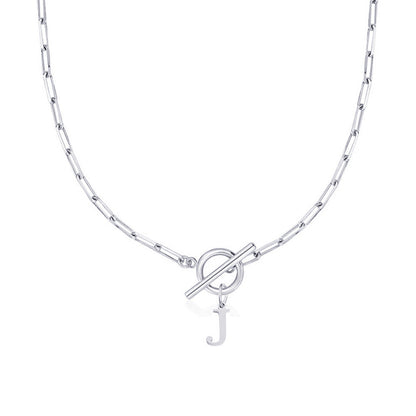Collar Inicial — Cadena de Clip de Papel