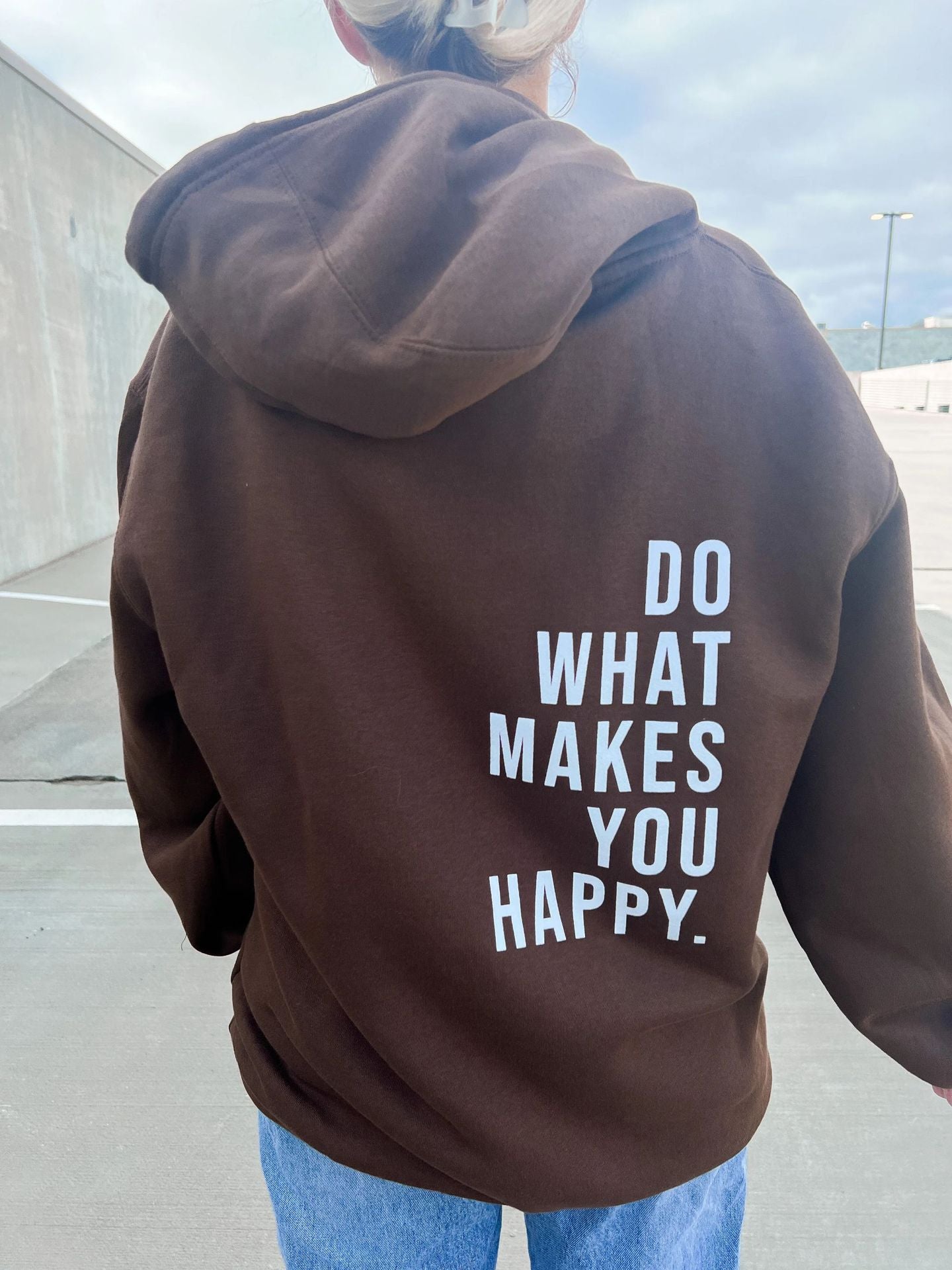 Sudadera con Capucha “Haz lo que te hace feliz” Lunira