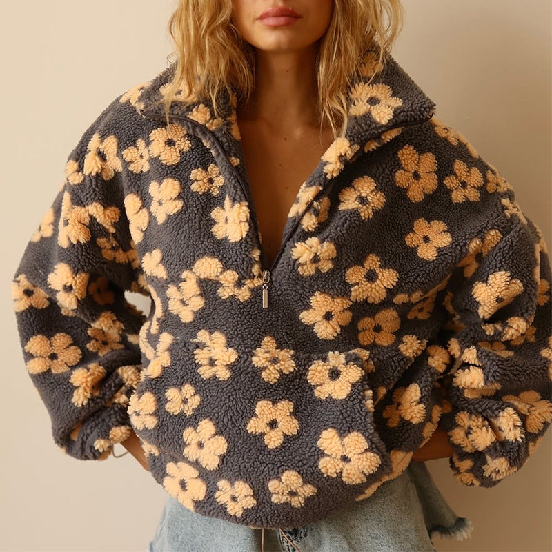 Daisy - Suave Sudadera de Forro Polar con Manga Larga