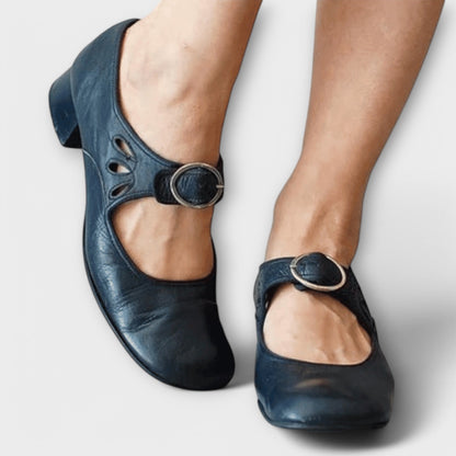 Iveta - Cómodos Zapatos Mary Jane con Tacón Bloque