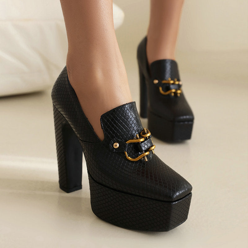 Alessia - Confiado Tacones Plataforma