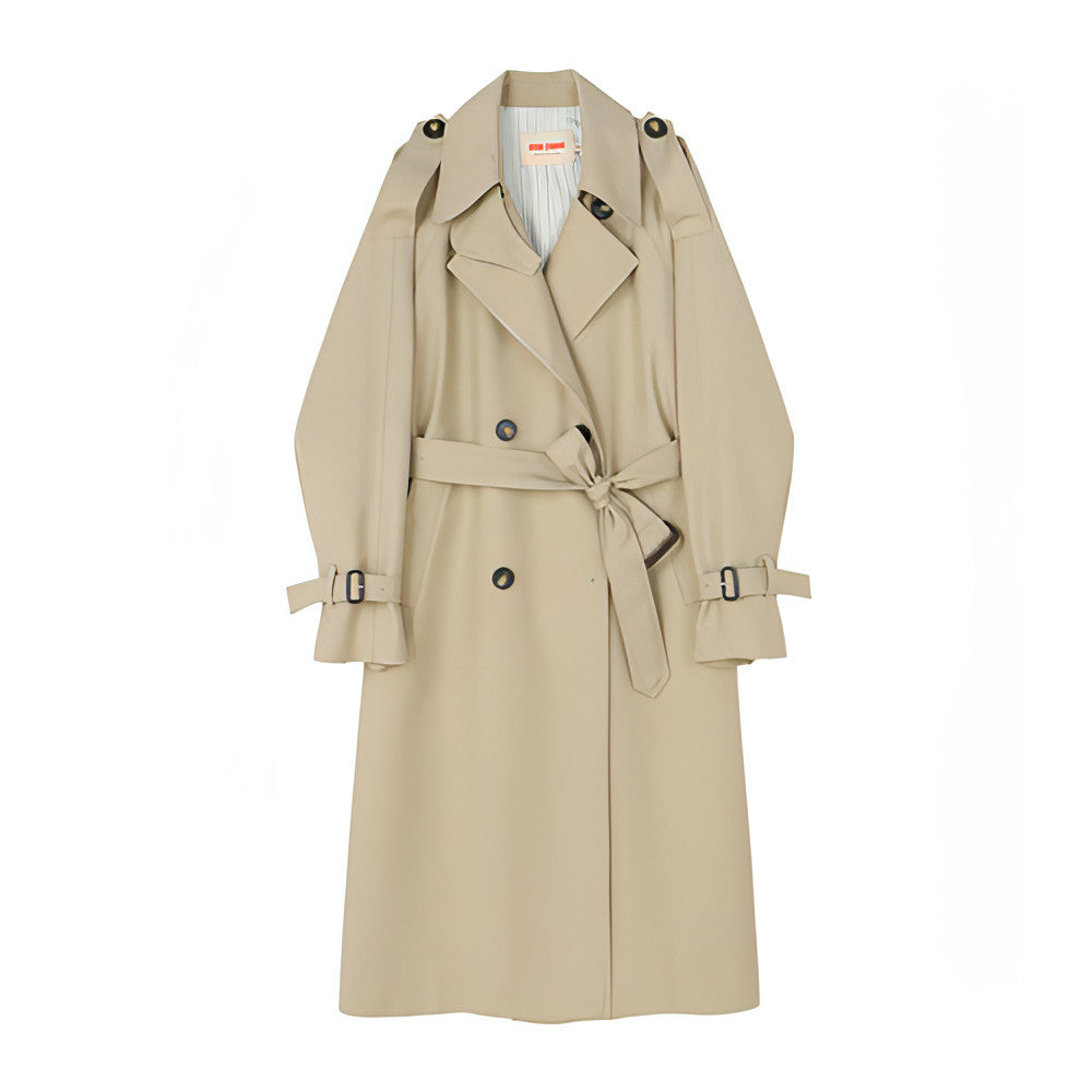 Trench Coat Británico de Largo Medio