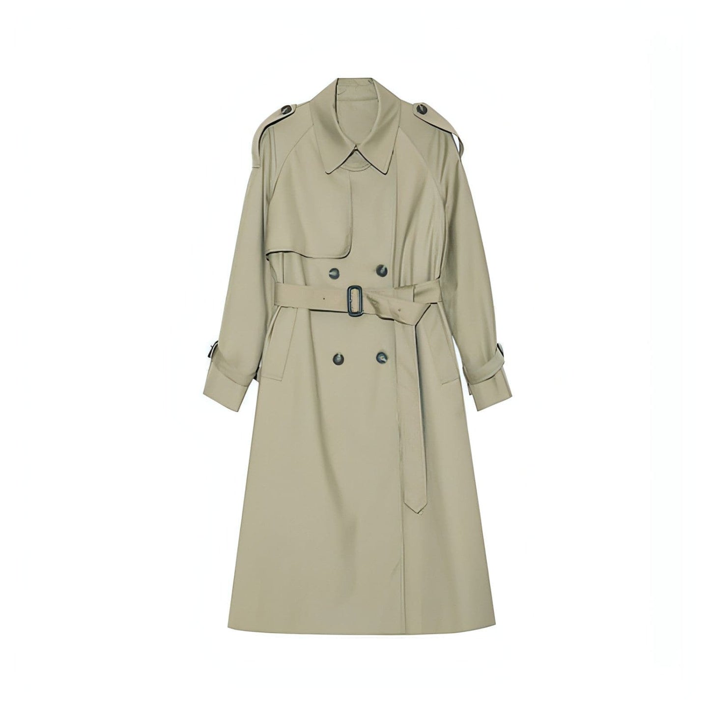 Abrigo Trench Melton - Elegante Doble Botonadura